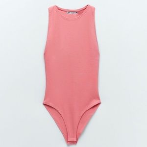Zara pink bodysuit NWT